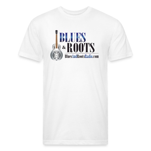Blues & Roots Radio Logo - Men’s Fitted Poly/Cotton T-Shirt