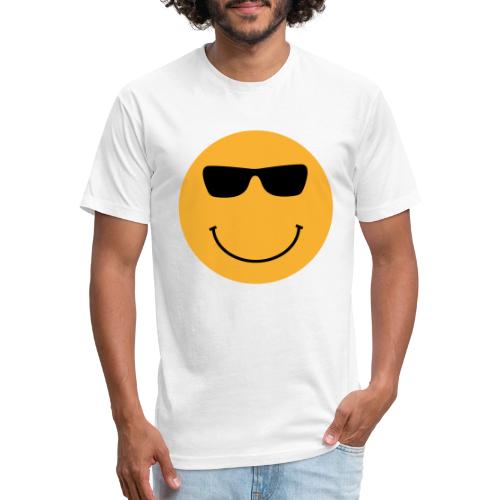 Orange Face with Sunglasses - Unisex Poly/Cotton T-Shirt