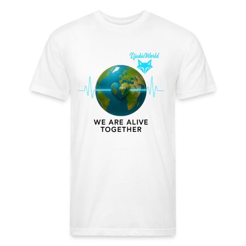 Alive We Live Together bez pozad - Unisex Poly/Cotton T-Shirt