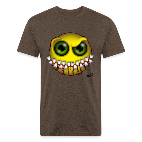Smilez (Silly Facez) - Men’s Fitted Poly/Cotton T-Shirt