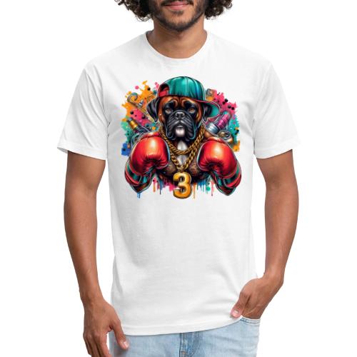 Boxer Dog Art - Unisex Poly/Cotton T-Shirt