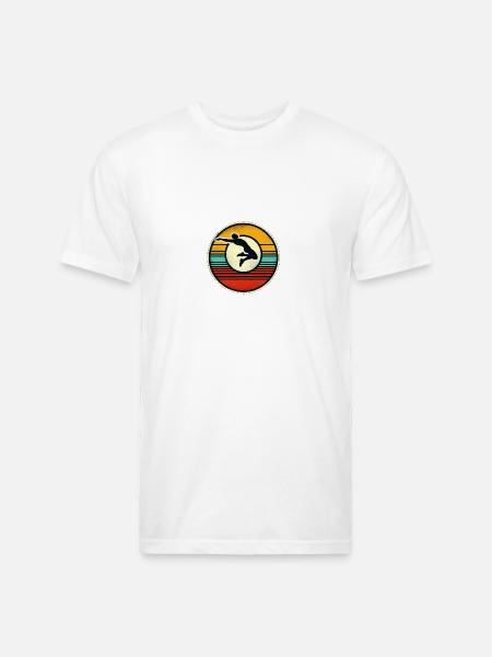Long Jump - Unisex Poly/Cotton T-Shirt - white