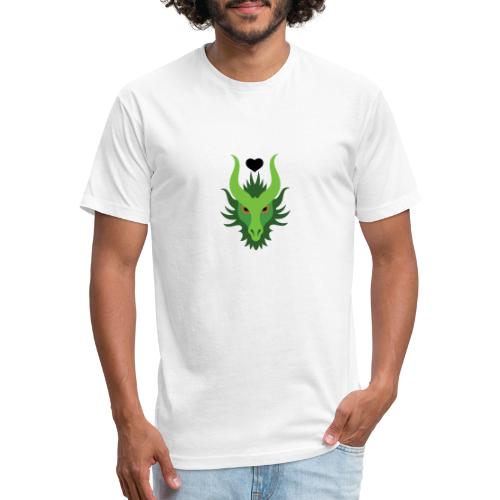 Dragon Love - Fitted Cotton/Poly T-Shirt by Next Level