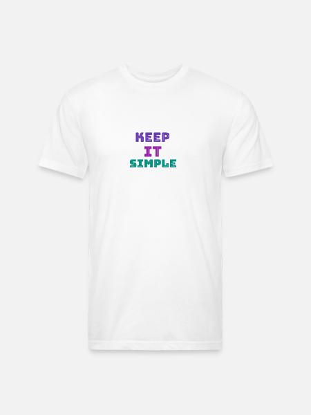 simplicity - Unisex Poly/Cotton T-Shirt - white