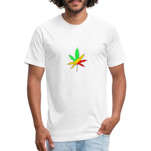 Rasta leaf - Unisex Poly/Cotton T-Shirt