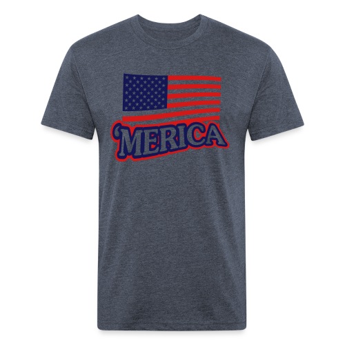 MERICA - Men’s Fitted Poly/Cotton T-Shirt