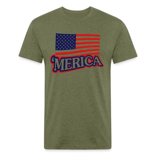 MERICA - Men’s Fitted Poly/Cotton T-Shirt