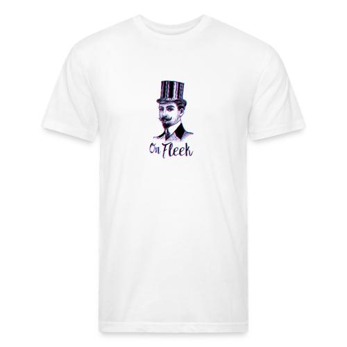 On Fleek Mustache Man - Men’s Fitted Poly/Cotton T-Shirt
