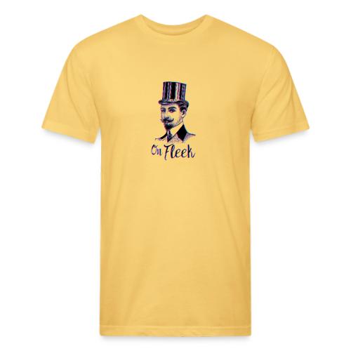 On Fleek Mustache Man - Men’s Fitted Poly/Cotton T-Shirt