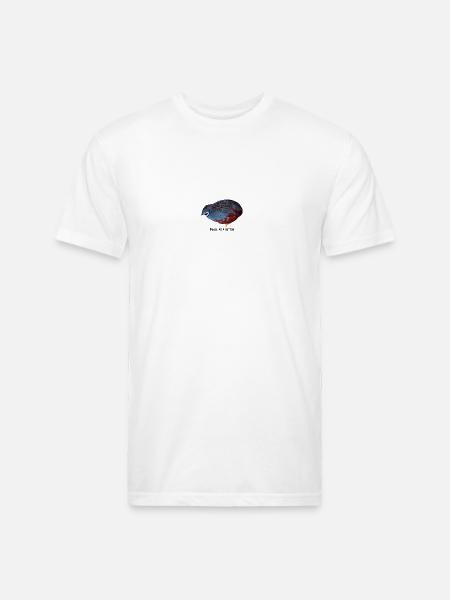 Small as a Button Quail - Unisex Poly/Cotton T-Shirt - white