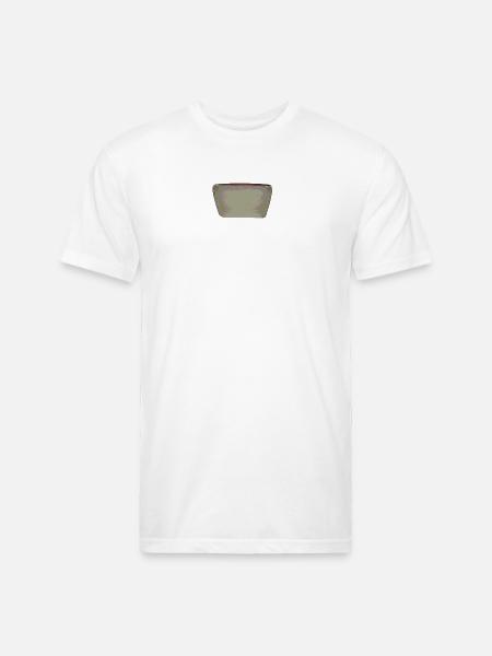 Antique Rim Ceramic Plate - Unisex Poly/Cotton T-Shirt - white