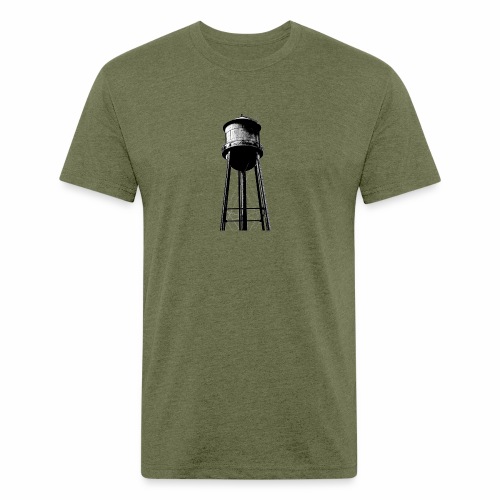 Water Tower - Men’s Fitted Poly/Cotton T-Shirt