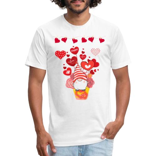 Design wrapped in love hearts, vibrating in love. - Unisex Poly/Cotton T-Shirt