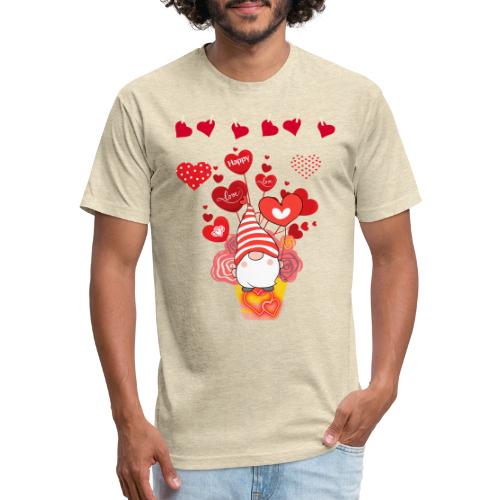 Design wrapped in love hearts, vibrating in love. - Unisex Poly/Cotton T-Shirt