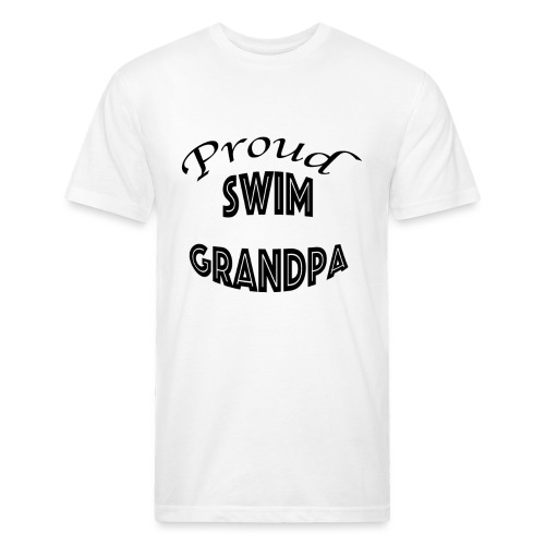 swim granpa - Fitted Cotton/Poly T-Shirt by Next Level