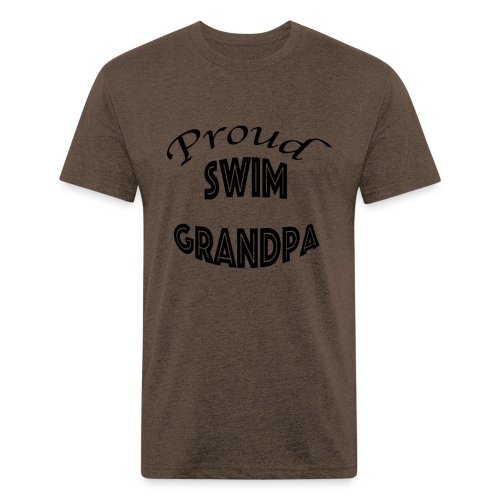 swim granpa - Men’s Fitted Poly/Cotton T-Shirt
