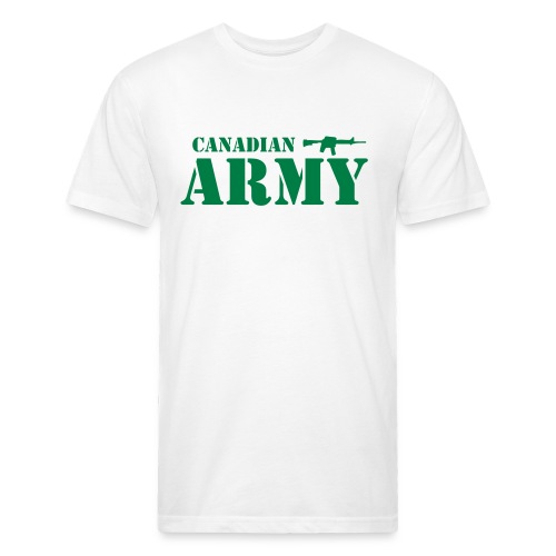 Canadian Army - Men’s Fitted Poly/Cotton T-Shirt