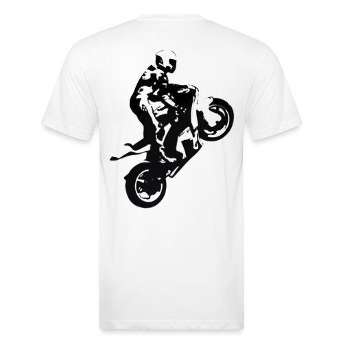 wheelie1 - Men’s Fitted Poly/Cotton T-Shirt
