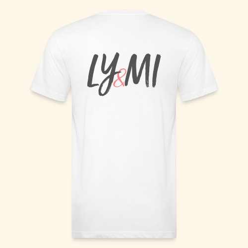 LYMI Logo Horizontal Grey - Men’s Fitted Poly/Cotton T-Shirt