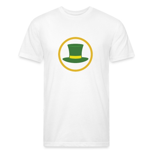 Mad Hatters Explorer Badge - Men’s Fitted Poly/Cotton T-Shirt