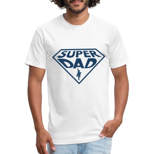 Super Dad - on Light Shirts - Men’s Fitted Poly/Cotton T-Shirt
