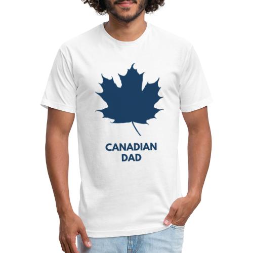 Canadian Dad - on Light Shirts - Men’s Fitted Poly/Cotton T-Shirt