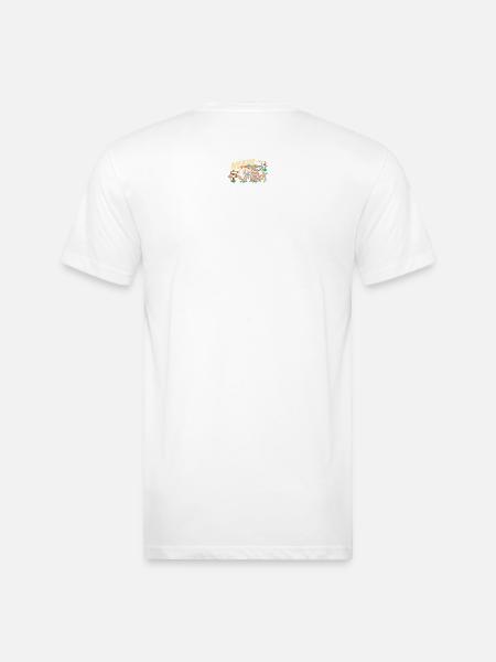Nervy Brothers: Young and Free - Unisex Poly/Cotton T-Shirt - white