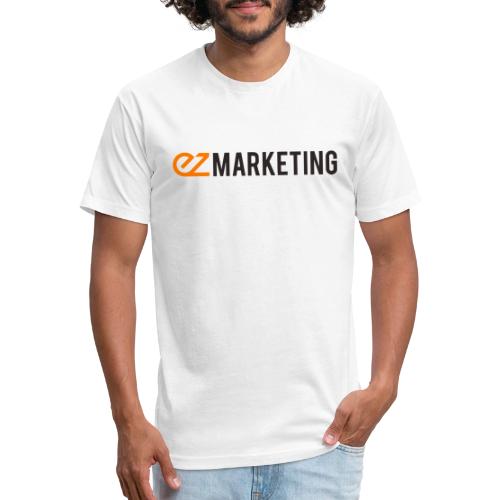 EZ Black Double Logo - Unisex Poly/Cotton T-Shirt