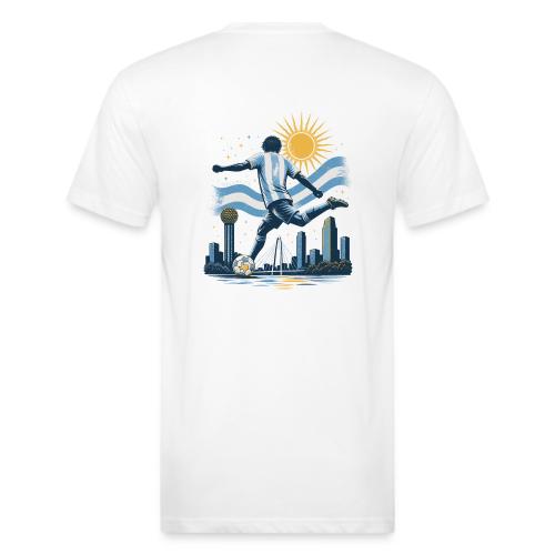 Argentina Mundial Tee (blanco) — Doble Estampado - Unisex Poly/Cotton T-Shirt