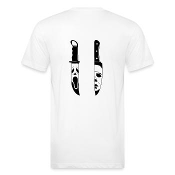 scream - Unisex Poly/Cotton T-Shirt - white - Back - Jose (178cm)