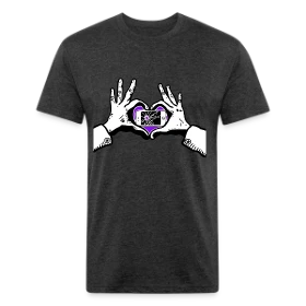 Shot Thru The Heart DD - Fitted Cotton/Poly T-Shirt by Next Level