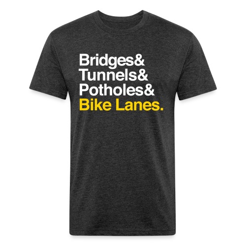 PghRoads - Fitted Cotton/Poly T-Shirt by Next Level