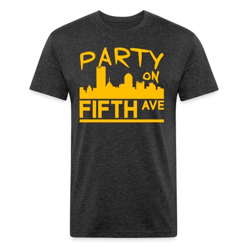 Party on Fifth Ave - Fitted Cotton/Poly T-Shirt by Next Level