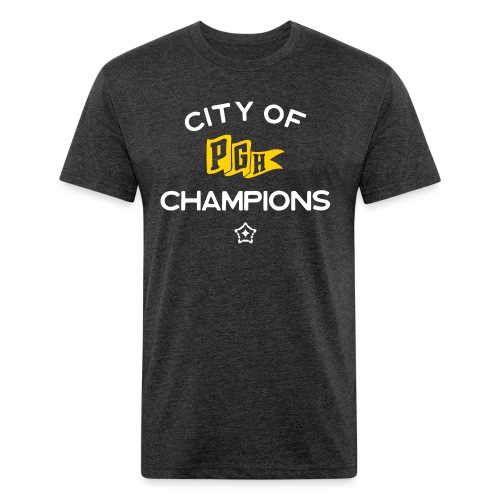 City of Champions - Fitted Cotton/Poly T-Shirt by Next Level