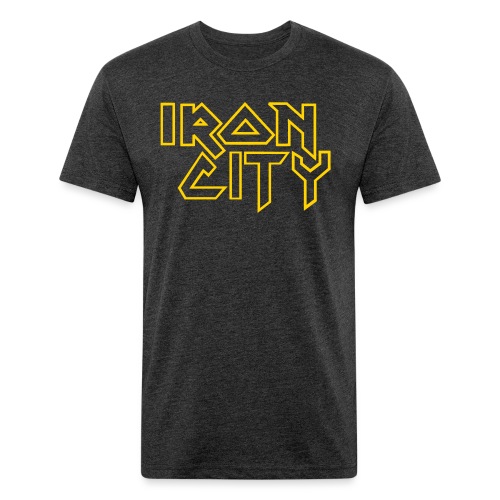 iron city3 - Fitted Cotton/Poly T-Shirt by Next Level