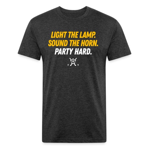 Light the Lamp. Sound the Horn. Party Hard. v2.0 - Fitted Cotton/Poly T-Shirt by Next Level