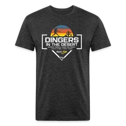 Dingers in the Desert 2020 - Fitted Cotton/Poly T-Shirt by Next Level