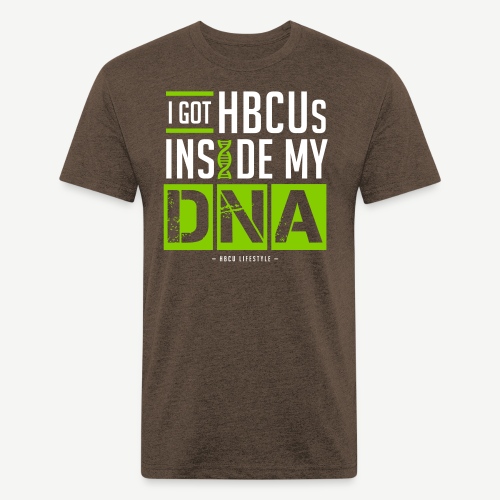 I Got HBCUs Inside My DNA - Fitted Cotton/Poly T-Shirt by Next Level