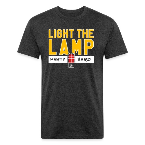 Light the Lamp, Party Hard - Fitted Cotton/Poly T-Shirt by Next Level
