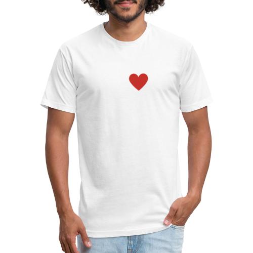 I heart vaccines Immunize Colorado Logo 1 - Fitted Cotton/Poly T-Shirt by Next Level