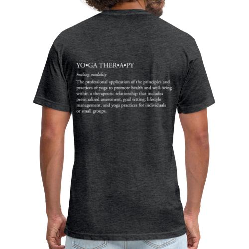 IAYT & Yoga Therapy Definition - Fitted Cotton/Poly T-Shirt by Next Level