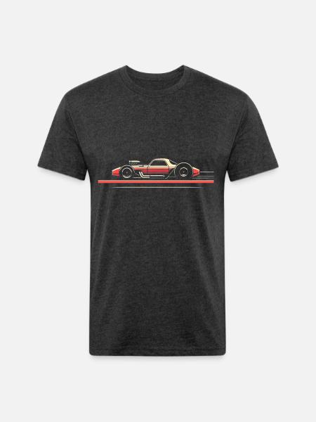 Grand Prix Speedster - Unisex Poly/Cotton T-Shirt - heather black