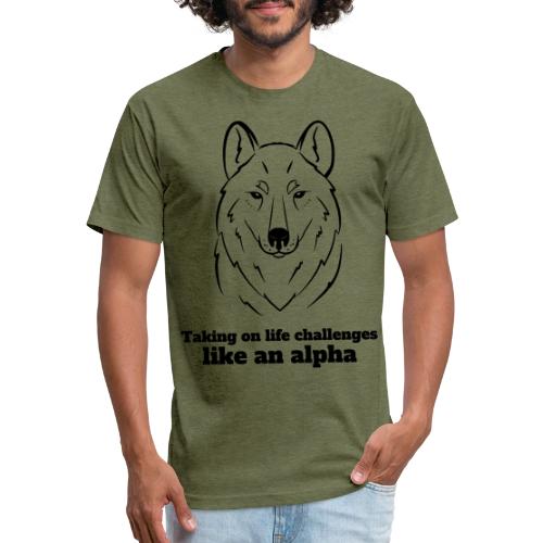 Taking On Life Challenges Like An Alpha - Unisex Poly/Cotton T-Shirt