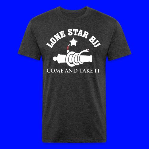 Lone Star BJJ - Come and Take It - White and Red - Unisex Poly/Cotton T-Shirt