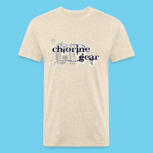 Chlorine Gear Textual B W - Men’s Fitted Poly/Cotton T-Shirt