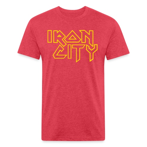 iron city3 - Men’s Fitted Poly/Cotton T-Shirt