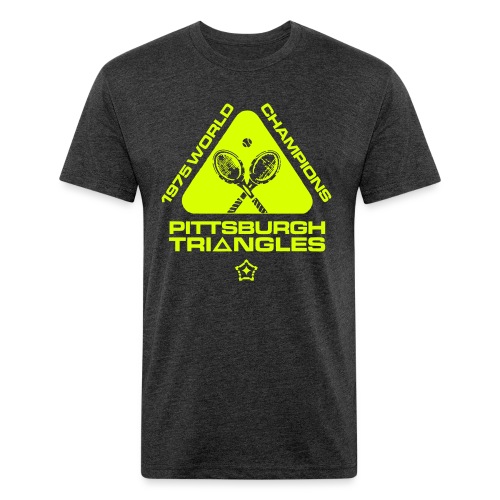 Triangles - Men’s Fitted Poly/Cotton T-Shirt
