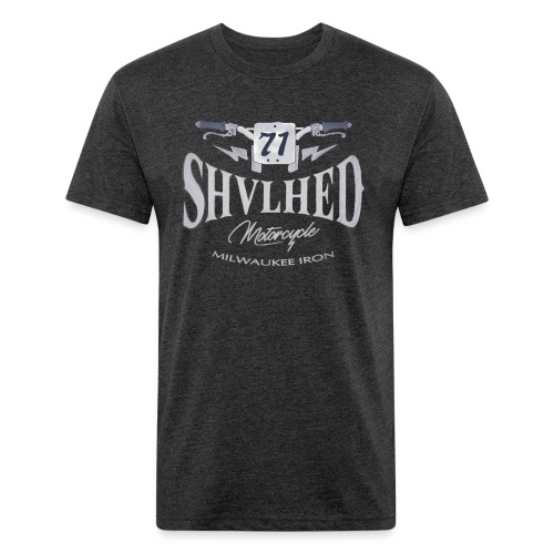 SHVLHED Motorcycle - Milwaukee Iron - Fitted Cotton/Poly T-Shirt by Next Level