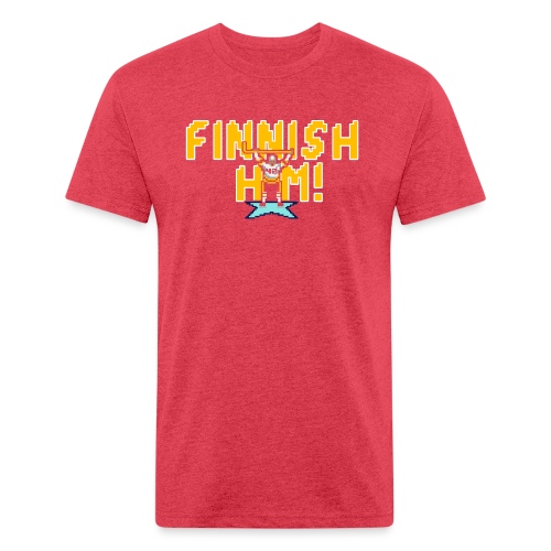 Finnish Him! - Men’s Fitted Poly/Cotton T-Shirt