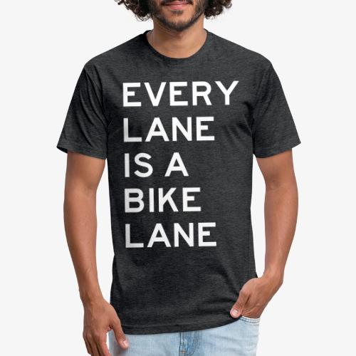 Every Lane is a Bike Lane - Unisex Poly/Cotton T-Shirt